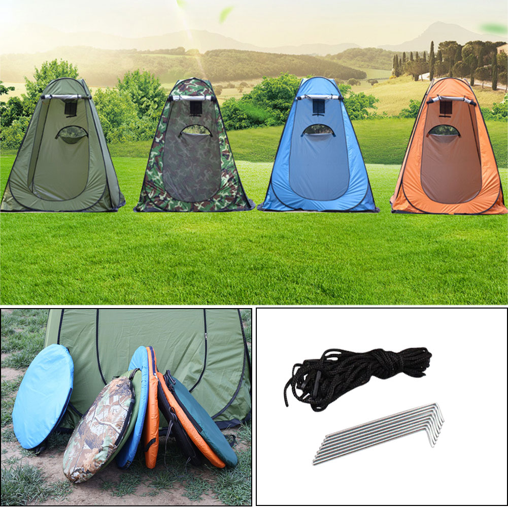 Cheap Goat Tents Pop Up Pod Privacy Nature Tent Changing Room Outdoor Awnings Portable Tarp Shower Camp Toilet Rain Shelter For Camping Accessory   